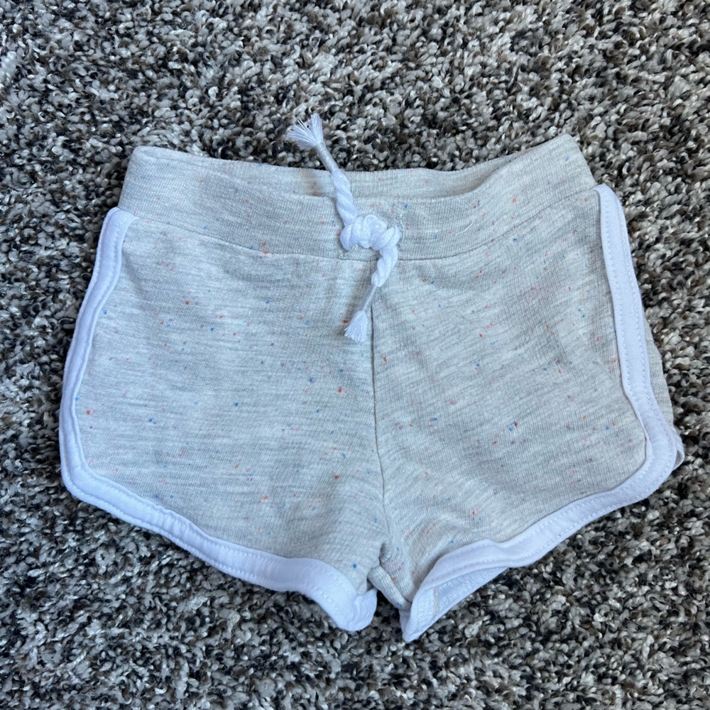 Gray speckled baby shorts